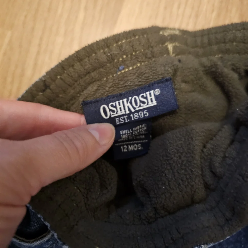 OshKosh Boy's Thermal Fleece Lined Jeans Size 12 Months